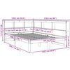 vidaXL Lit biblioth&egrave;que sans matelas 120x200 cm bois de pin massif
