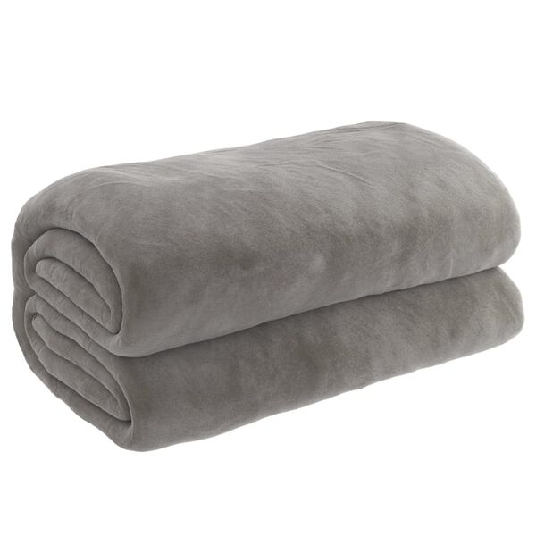 vidaXL Couverture lest&eacute;e avec housse Gris 200x230 cm 13 kg Tissu