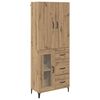 vidaXL Haut Armoire Montage mural Ch&ecirc;ne artisanal 69,5 x 34 x 180 cm
