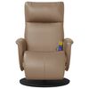 vidaXL Fauteuil inclinable de massage repose-pieds cappuccino