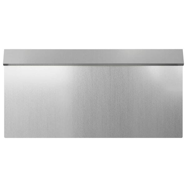 vidaXL Cl&ocirc;ture &agrave; escargots 4 pcs Argent 50 x 3,5 x 25 cm