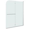 vidaXL Cabine de douche pliable 2 panneaux ESG 95x140 cm