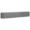 vidaXL Lit sur&eacute;lev&eacute; de jardin Acier galvanis&eacute; 440x80x68 cm gris