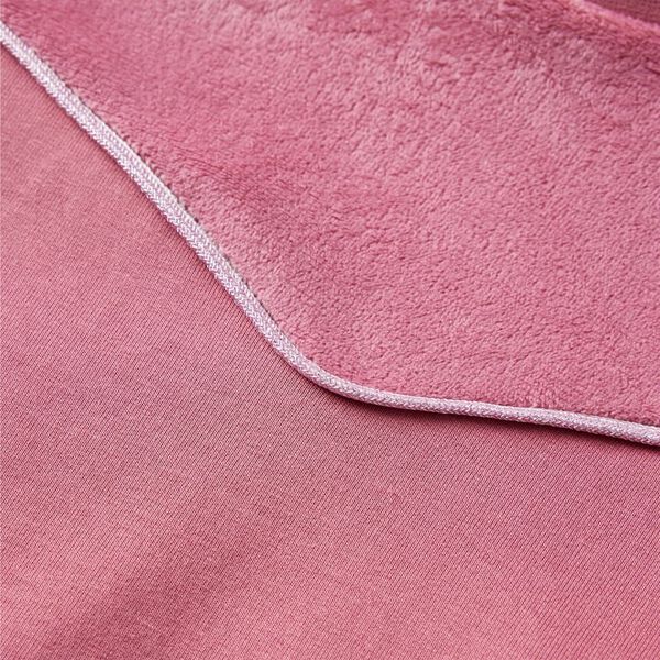 Sweatshirt pour enfants velours patchwork framboise 92