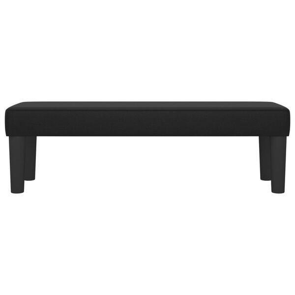 vidaXL Banc Noir 100x30x30 cm Similicuir