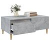 vidaXL Table basse Gris béton 90x50x36,5 cm Bois d'ingénierie