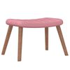 vidaXL Chaise de relaxation avec repose-pied Rose Velours