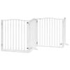 vidaXL Barri&egrave;re pour chien porte pliable 12 panneaux bois de peuplier