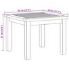 vidaXL Table basse Marron 45 x 45 x 36 cm Bois de teck massif