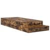 vidaXL Cadre de lit avec rangement Ch&ecirc;ne fum&eacute; 80 cm Bois d'ing&eacute;nierie