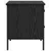 vidaXL Cabinet de Chevet avec tiroir Ch&ecirc;ne noir 40 x 42 x 50 cm