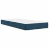 vidaXL Cadre de lit avec matelas Bleu 80 x 200 cm Velours
