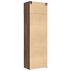 vidaXL Armoire de rangement ch&ecirc;ne brun 70x42,5x225cm bois d'ing&eacute;nierie