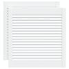 vidaXL Portes d'armoire &agrave; persiennes 2pcs blanc 61,5x59,4cm pin massif