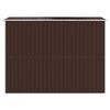 vidaXL Abri de jardin Marron foncé 192x274x223 cm Acier galvanisé