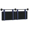 vidaXL T&ecirc;te de lit suspendue Bleu police 130 x 55 x 5 cm Velours