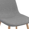 vidaXL Chaises &agrave; manger lot de 4 gris clair tissu