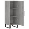vidaXL Buffet Sonoma gris 34,5x34x90 cm Bois d'ingénierie