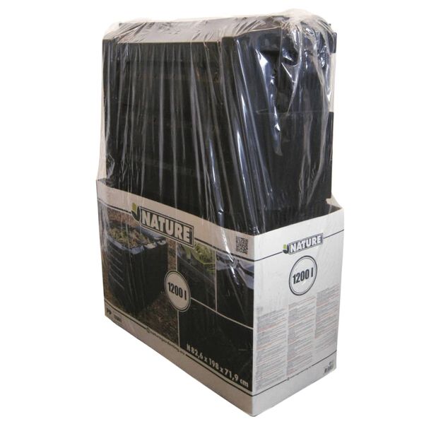 Nature Bac à compost Noir 1200 L