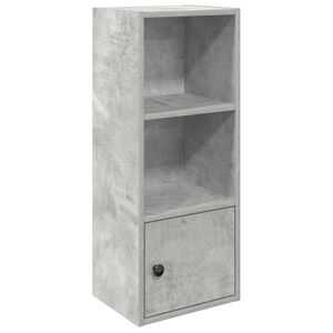 vidaXL Biblioth&egrave;que gris b&eacute;ton 31x24x77 cm bois d'ing&eacute;nierie