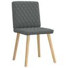 vidaXL Chaises &agrave; manger lot de 6 gris fonc&eacute; tissu