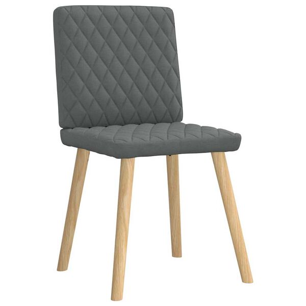 vidaXL Chaises &agrave; manger lot de 6 gris fonc&eacute; tissu