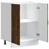 vidaXL Meuble de base de lavabo Lucca chêne fumé bois d'ingénierie