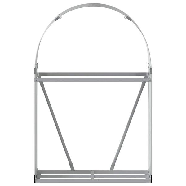 vidaXL Porte-b&ucirc;ches gris clair 80x45x120 cm acier galvanis&eacute;