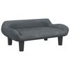 vidaXL Canap&eacute; pour enfants gris fonc&eacute; 70x40x24 cm velours