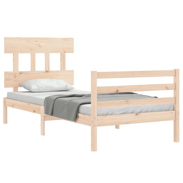 vidaXL Cadre de lit sans matelas bois massif