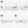 vidaXL Ensemble de canap&eacute;s d'ext&eacute;rieur 7 pcs Gris Naturel et Clair