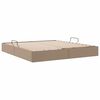 vidaXL Lit de Rangement avec matelas Cappuccino 180 x 200 cm Faux cuir