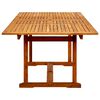 vidaXL Table à dîner de jardin (160-240)x100x75cm Bois d'acacia massif