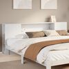 vidaXL T&ecirc;te de lit avec rangement blanc 180 cm bois massif de pin
