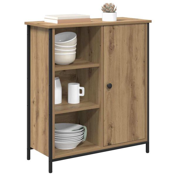 vidaXL Buffet Ch&ecirc;ne artisanal 70 x 30 x 80 cm Bois d'ing&eacute;nierie