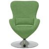 vidaXL Fauteuil œuf Vert clair 63 x 73 x 90 cm Velours