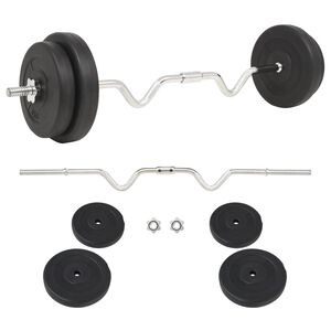 vidaXL Ensemble d'halt&egrave;res 30 kg