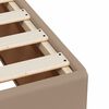 vidaXL Sommier à lattes de lit avec matelas Cappuccino 140x190 cm
