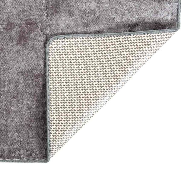 vidaXL Tapis lavable gris 400x300 cm