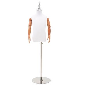 vidaXL Mannequin ajustable de 120-150 cm avec base Unisexe PP Blanc