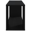 vidaXL Meuble TV Noir 80x24x32 cm Bois d'ingénierie