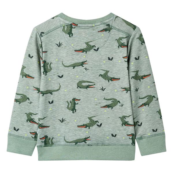 Sweatshirt pour enfants m&eacute;lange kaki clair 140