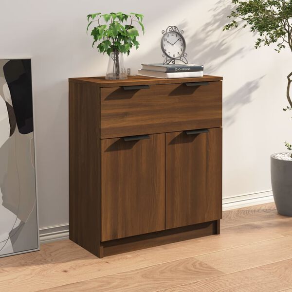vidaXL Buffet ch&ecirc;ne marron 60x30x70 cm Bois d'ing&eacute;nierie