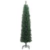 vidaXL Sapin de Noël artificiel Vert 210 cm PVC et acier et plastique