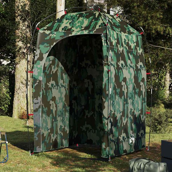 vidaXL Tente de douche camouflage imperm&eacute;able