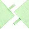 vidaXL Set de serviettes de sport 3 pcs Vert Polyester et Polyamide