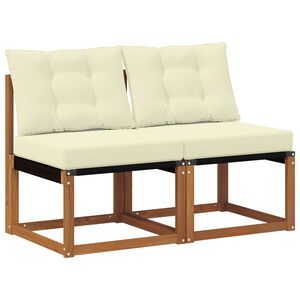 vidaXL 2 Pi&egrave;ce Canap&eacute; du milieu ext&eacute;rieur