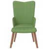 vidaXL Chaise de relaxation avec repose-pied Vert clair Velours
