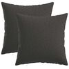 vidaXL Housse de coussin 2 pcs HEERLEN Gris fonc&eacute; 40 x 40 cm