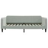 vidaXL Lit de repos sans matelas gris clair 90x200 cm velours
